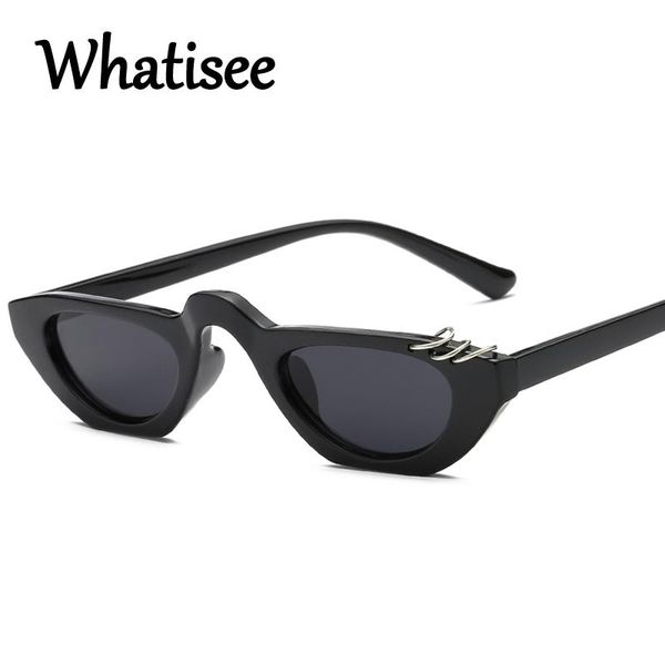 whatisee unique cat eye sunglasses women small shield ladies sun glasses punk rave brand designer retro uv400, White;black
whatisee unique cat eye sunglasses women small shield ladies sun glasses punk rave brand designer retro uv400, White;black