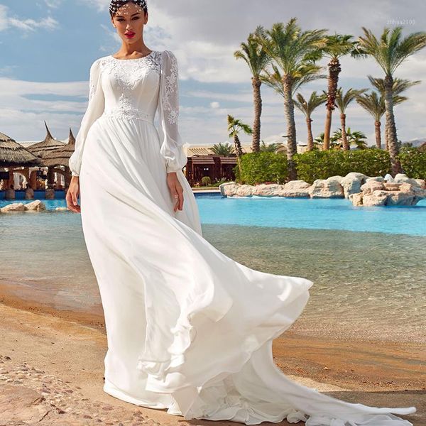 other wedding dresses elegant long sleeve lace bride gown muslim bridal covered back vestido de novia 20211, White
other wedding dresses elegant long sleeve lace bride gown muslim bridal covered back vestido de novia 20211, White