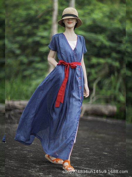 luxury casual dresses ethnic literature and art cotton linen summer drs medium length lace up linen skirt female l2102, Black;gray
luxury casual dresses ethnic literature and art cotton linen summer drs medium length lace up linen skirt female l2102, Black;gray