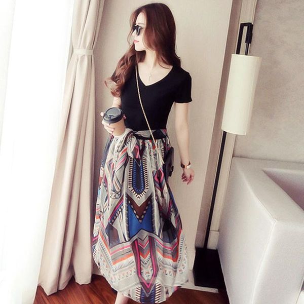 casual dresses 2021 women's stripe splicing summer dress elegant ladies large size 4xl short sleeve fake two pieces slim chiffon, Black;gray
casual dresses 2021 women's stripe splicing summer dress elegant ladies large size 4xl short sleeve fake two pieces slim chiffon, Black;gray