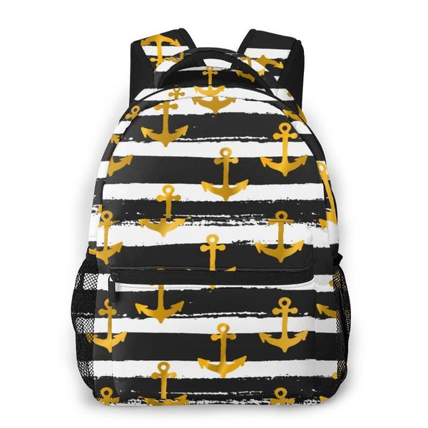backpack travel pack golden anchors with striped sports bag outdoor climbing 
backpack travel pack golden anchors with striped sports bag outdoor climbing