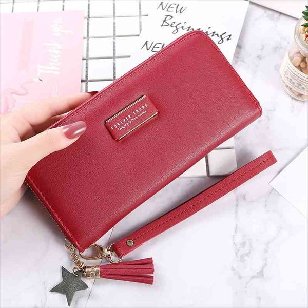fashion women wallet wrist handle phone case long section money pocket pouch handbag female coin purse card holders, Red;black
fashion women wallet wrist handle phone case long section money pocket pouch handbag female coin purse card holders, Red;black