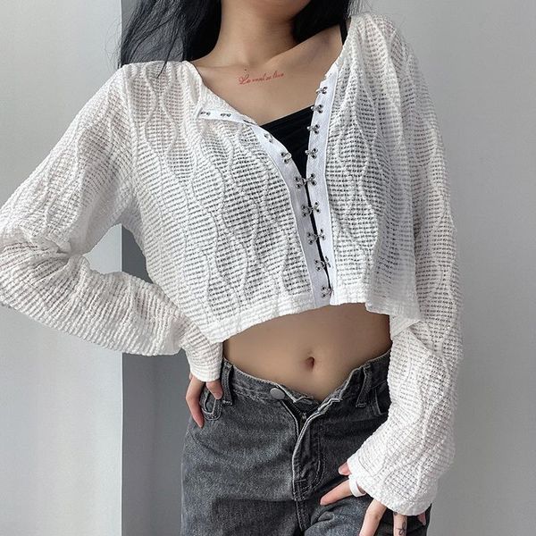 women's blouses & shirts 2021 style women solid color cardigan blouse white round collar long sleeve close-fitting crop s/ / l
women's blouses & shirts 2021 style women solid color cardigan blouse white round collar long sleeve close-fitting crop s/ / l