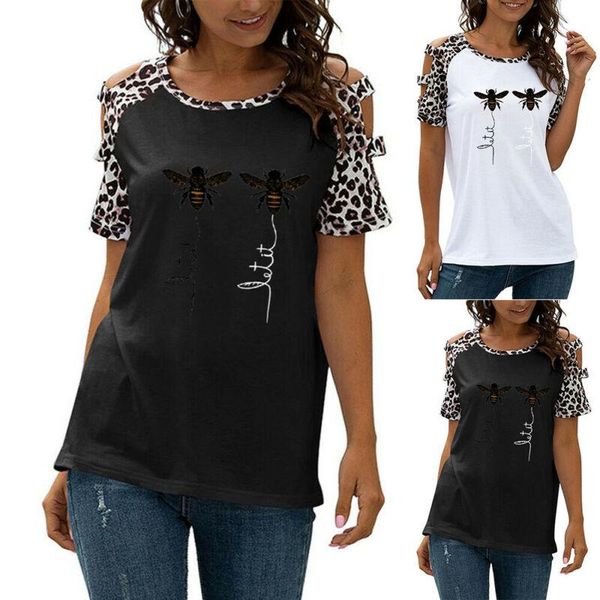 women's t-shirt loose women printed short sleeve crew neck summer casual t shirt, White
women's t-shirt loose women printed short sleeve crew neck summer casual t shirt, White