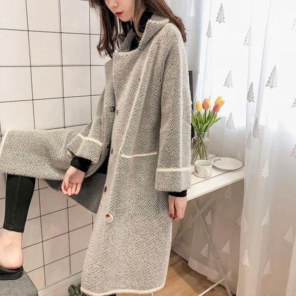 women's knits & tees 2021 autumn winter women long cardigans female plaid imitation mink velvet coats ladies warm knitted jackets loose, White
women's knits & tees 2021 autumn winter women long cardigans female plaid imitation mink velvet coats ladies warm knitted jackets loose, White
