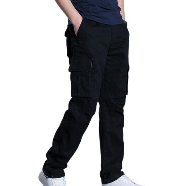 men's pants hiking men multi pockets solid color cargo breathable elastic waist camping straight, Black
men's pants hiking men multi pockets solid color cargo breathable elastic waist camping straight, Black