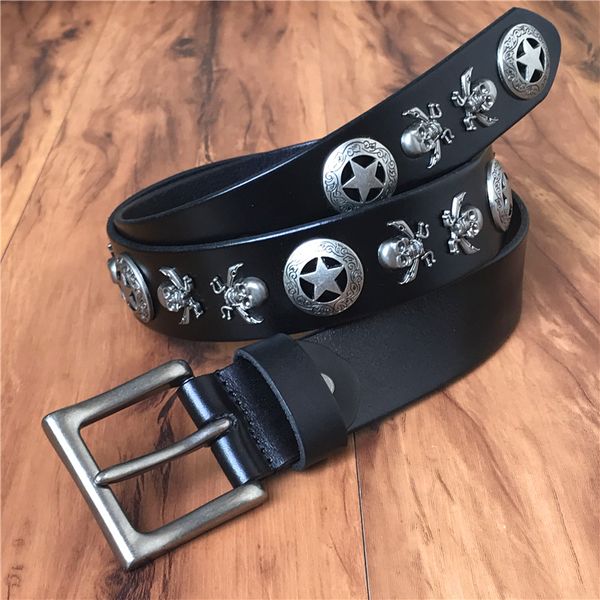 2021 new skull genuine punk vintage rivet man belts ceinture homme leather belt men jeans strap cinturon mujer mbt0515 vcdc, Black;brown
2021 new skull genuine punk vintage rivet man belts ceinture homme leather belt men jeans strap cinturon mujer mbt0515 vcdc, Black;brown