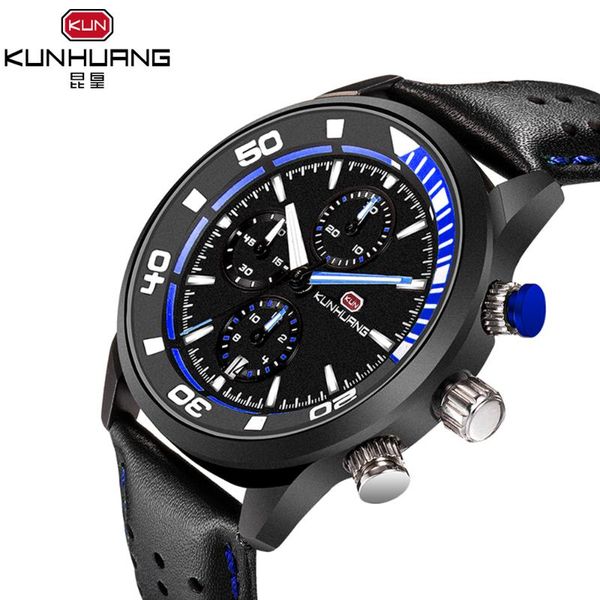 wristwatches kunhuang mens watches leather business sport band military male quartz men souvenir gifts reloj hombre, Slivery;brown
wristwatches kunhuang mens watches leather business sport band military male quartz men souvenir gifts reloj hombre, Slivery;brown