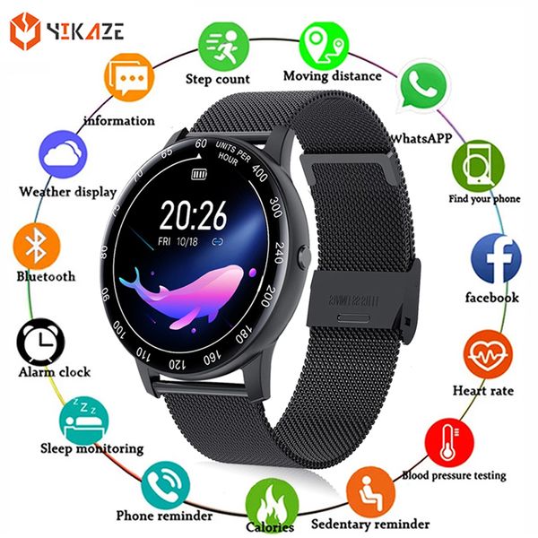 2021 full touch smart watch men waterproof heart rate fitness tracker round smartwatch women watches for android ios smart clockg, Slivery;brown
2021 full touch smart watch men waterproof heart rate fitness tracker round smartwatch women watches for android ios smart clockg, Slivery;brown