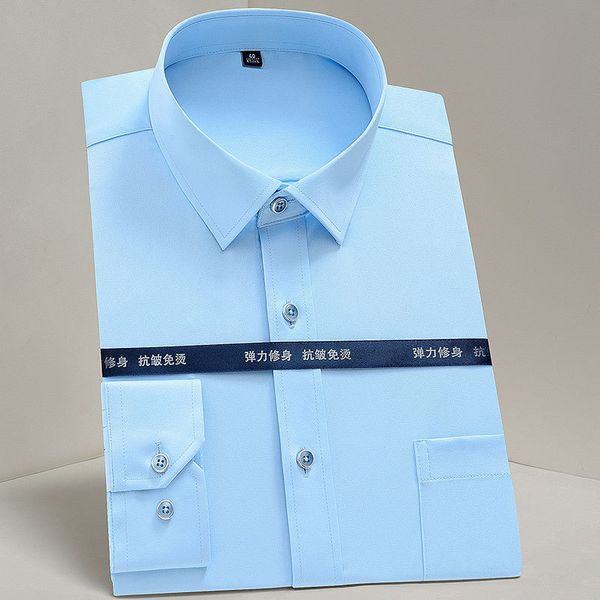 men formal shirt social strike-effects color basic business regular fit elastic long mouw shirts, White;black
men formal shirt social strike-effects color basic business regular fit elastic long mouw shirts, White;black