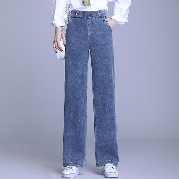 women's jeans 20027 arrival women high waist casual wide leg pants loose all-match large size female summer fashion denim trousers, Blue
women's jeans 20027 arrival women high waist casual wide leg pants loose all-match large size female summer fashion denim trousers, Blue