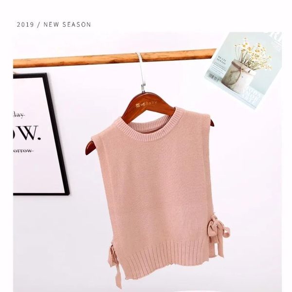 pullover spring and autumn girls round neck knitted vest lace up, wearing children's baby loose p5888, Blue
pullover spring and autumn girls round neck knitted vest lace up, wearing children's baby loose p5888, Blue