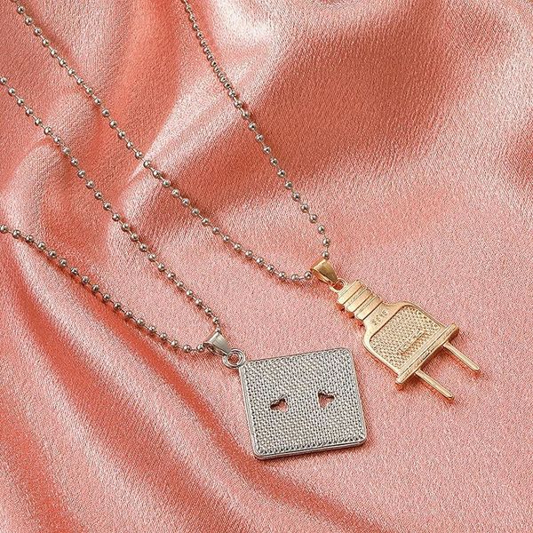 chains plug necklace woman socket man jewellery ladies geometric lovers silver color trendy fashion alloy hip hop halskette
chains plug necklace woman socket man jewellery ladies geometric lovers silver color trendy fashion alloy hip hop halskette