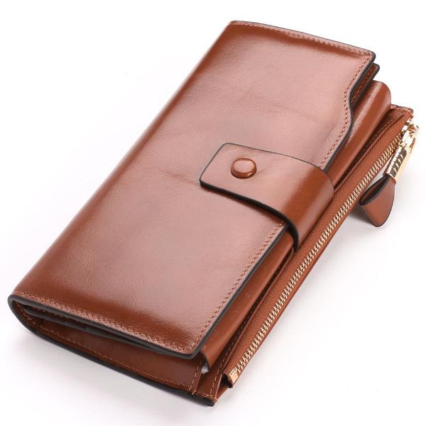 women wallets genuine leather oil wax ladies coin purse card holder clutch long wallet vintage designer wallet, Red;black
women wallets genuine leather oil wax ladies coin purse card holder clutch long wallet vintage designer wallet, Red;black