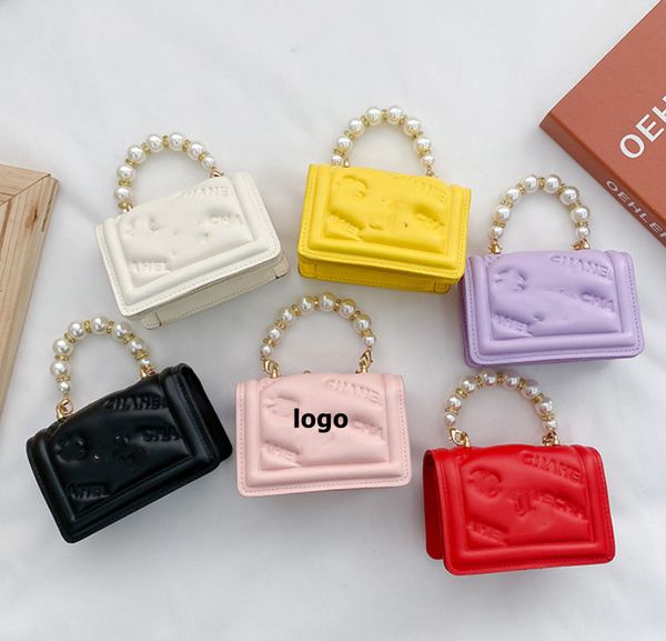 luxury girls pearl chain handbag designer kids metal buckles bags children letter embossing one shoulder bag lady mini purese a6285, Black
luxury girls pearl chain handbag designer kids metal buckles bags children letter embossing one shoulder bag lady mini purese a6285, Black