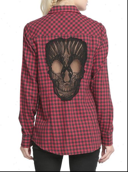 skull hollow out women blouses plaid shirts long sleeve blouse spring summer blusas mujer haut ete plus size xxxxl, White
skull hollow out women blouses plaid shirts long sleeve blouse spring summer blusas mujer haut ete plus size xxxxl, White