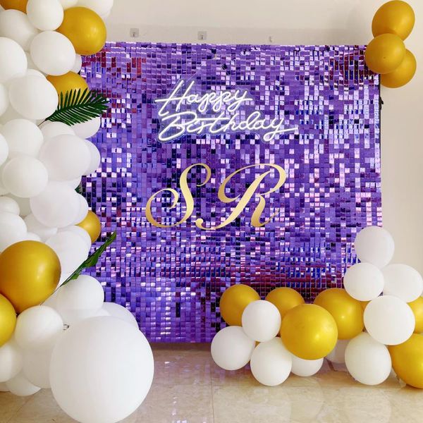 party decoration backdrop glam shiny purple sequin panel shimmer wall for movie-disco night
party decoration backdrop glam shiny purple sequin panel shimmer wall for movie-disco night