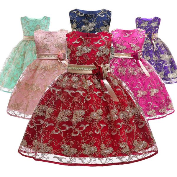 premium 70% off new gold embroidered dress princess flower lace color matching children's girl, Blue
premium 70% off new gold embroidered dress princess flower lace color matching children's girl, Blue