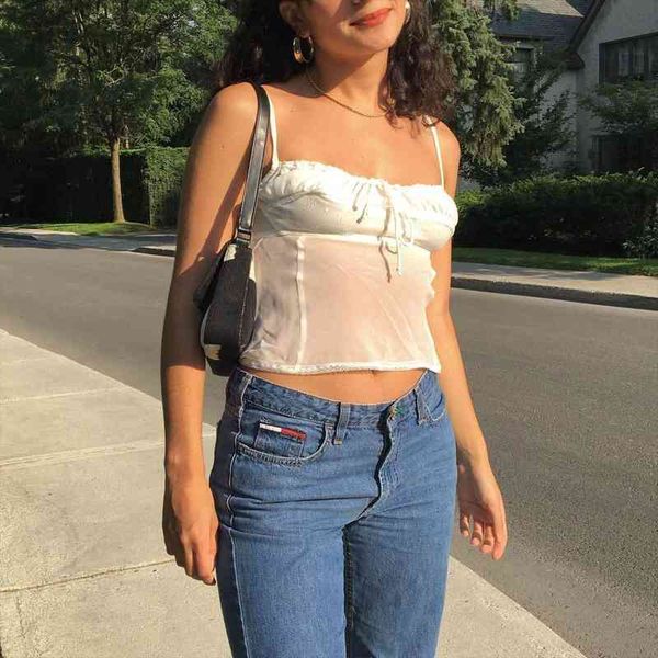 mesh camisole women angel lace crop women transparent ruched front laceup cute tank y2k summer cropped, White
mesh camisole women angel lace crop women transparent ruched front laceup cute tank y2k summer cropped, White