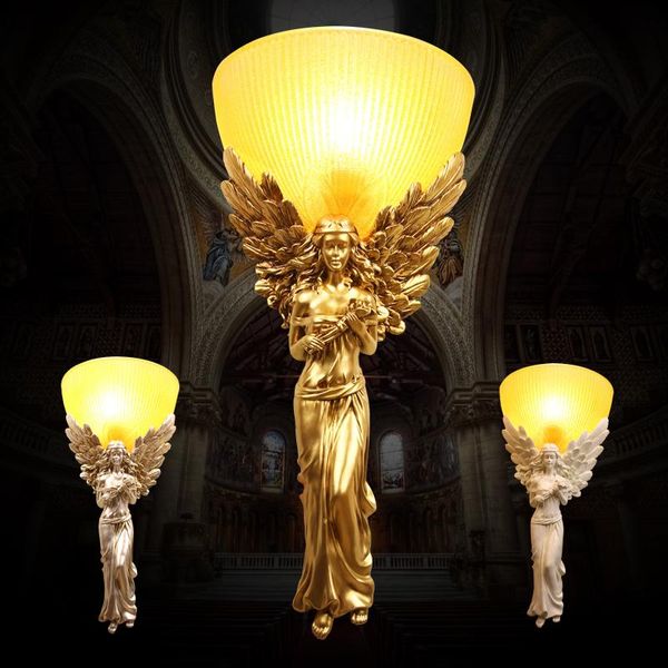 european angel wall lamp american retro living room background wall corridor aisle stairs creative modeling bedroom bedside lamp
european angel wall lamp american retro living room background wall corridor aisle stairs creative modeling bedroom bedside lamp
