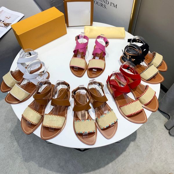 2021 women sandals classic letters buckle flower flats ankle strap sandals temperament gladiator sandal woman casual flat shoes size 35-42, Black
2021 women sandals classic letters buckle flower flats ankle strap sandals temperament gladiator sandal woman casual flat shoes size 35-42, Black