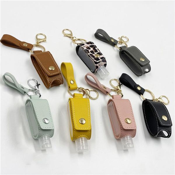 travel portable 30ml empty refillable bottle with leather holder keychain clips leakproof hand sanitizer disinfectant container
travel portable 30ml empty refillable bottle with leather holder keychain clips leakproof hand sanitizer disinfectant container