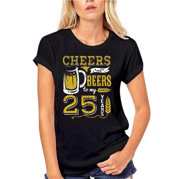 men's t-shirts fashion t shirts menmen shirt cheers and beers 25th birthday gift idea(1) women t-shirtfunny print tee, White;black
men's t-shirts fashion t shirts menmen shirt cheers and beers 25th birthday gift idea(1) women t-shirtfunny print tee, White;black