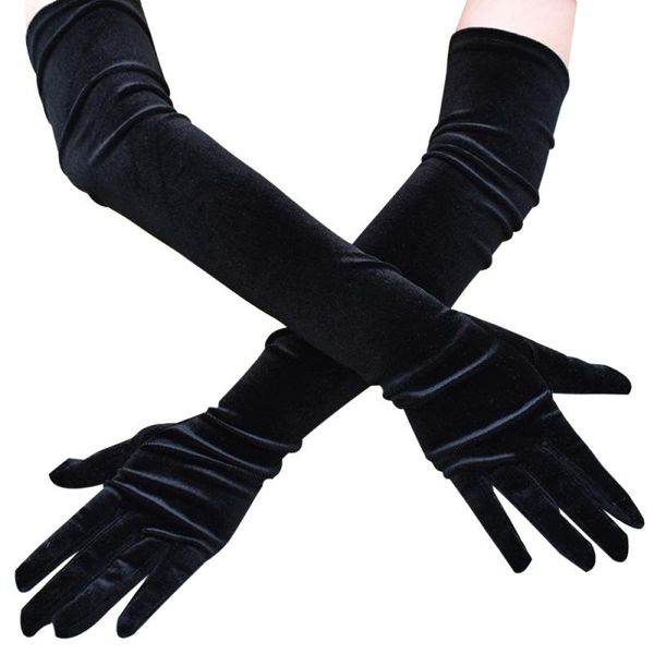 five fingers gloves 53cm women golden velvet long autumn winter warm black evening dress etiquette retro style banquet accessories elasticit, Blue;gray
five fingers gloves 53cm women golden velvet long autumn winter warm black evening dress etiquette retro style banquet accessories elasticit, Blue;gray