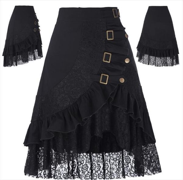 steampunk lace fluffy zipper womens skirts midi layered gothic vintage costume corset tutu long style, Black
steampunk lace fluffy zipper womens skirts midi layered gothic vintage costume corset tutu long style, Black