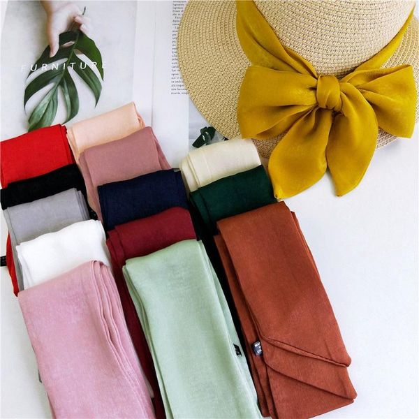 scarves solid color long scarf women in the spring and autumn summer korea joker wrist ribbon bag belt headband, Blue;gray
scarves solid color long scarf women in the spring and autumn summer korea joker wrist ribbon bag belt headband, Blue;gray