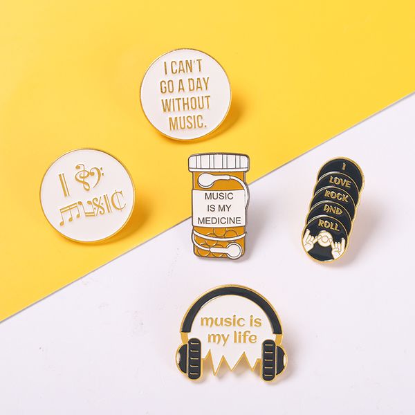 music life enamel pins earphone note cd rock n roll brooches bag hat lapel pin badge jewelry gift for music loverdio chan contact, Gray
music life enamel pins earphone note cd rock n roll brooches bag hat lapel pin badge jewelry gift for music loverdio chan contact, Gray