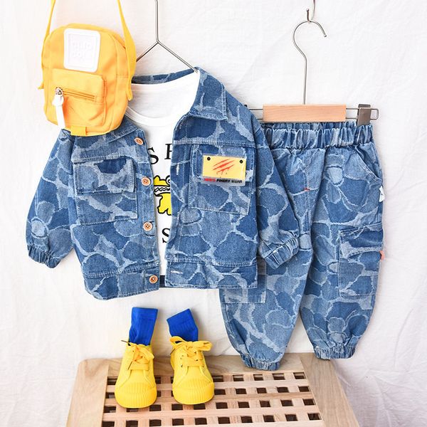 spring new 3pcs denim kids clothing set casual boys denim coat + pants + bag fashion children clothes costume baby jacket, White
spring new 3pcs denim kids clothing set casual boys denim coat + pants + bag fashion children clothes costume baby jacket, White