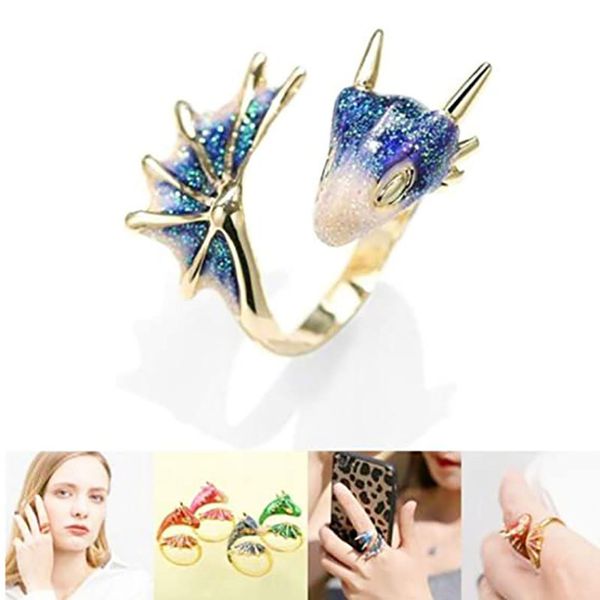 s2316 fashion jewelry cluster enamel glaze color black knight dragon opening ring women's adjustable rings, Golden;silver
s2316 fashion jewelry cluster enamel glaze color black knight dragon opening ring women's adjustable rings, Golden;silver