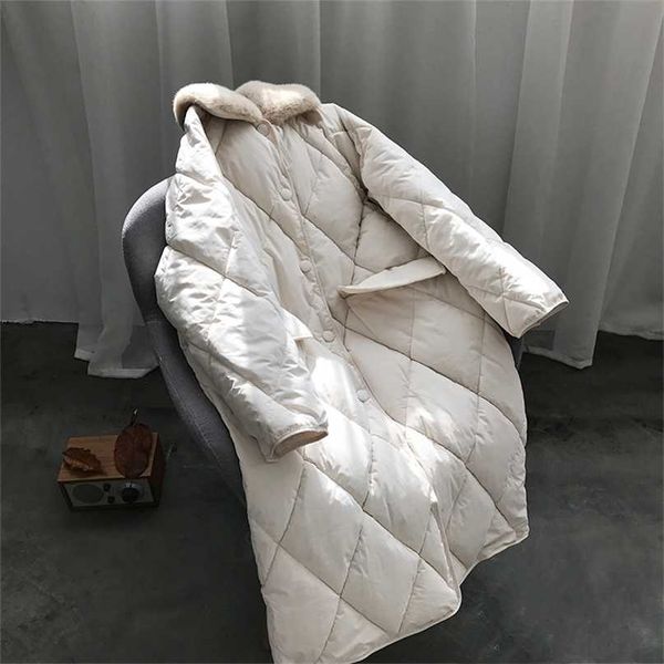 fashion argyle fur collar long parka winter down jacket women single breasted casual warm oversize coat 211216, Black
fashion argyle fur collar long parka winter down jacket women single breasted casual warm oversize coat 211216, Black