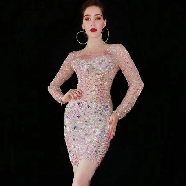 shining multi-color rhinestone see through short dress luxurious birthday prom celebrate party dress stage nightclub outfit, Black;red
shining multi-color rhinestone see through short dress luxurious birthday prom celebrate party dress stage nightclub outfit, Black;red