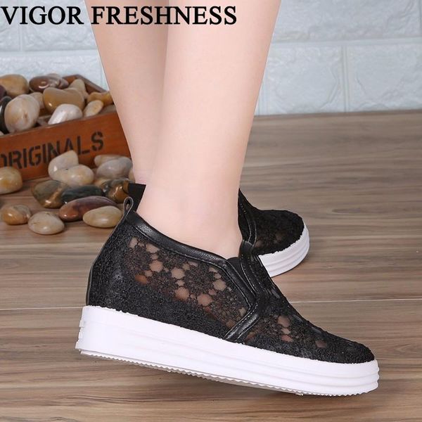 dress shoes vigor freshness women platform pumps women's sneakers white lady cutout spring summer autumn wedges heels wy582, Black
dress shoes vigor freshness women platform pumps women's sneakers white lady cutout spring summer autumn wedges heels wy582, Black