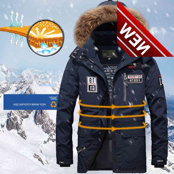 -30 degree thick warm down parkas winter jacket men windbreaker long coat windproof fur hooded jaqueta masculino m-xxxl, Black
-30 degree thick warm down parkas winter jacket men windbreaker long coat windproof fur hooded jaqueta masculino m-xxxl, Black