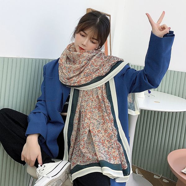 autumn and winter women s fashion small floral stripe warm scarf thickened scarf wholesale, Blue;gray
autumn and winter women s fashion small floral stripe warm scarf thickened scarf wholesale, Blue;gray