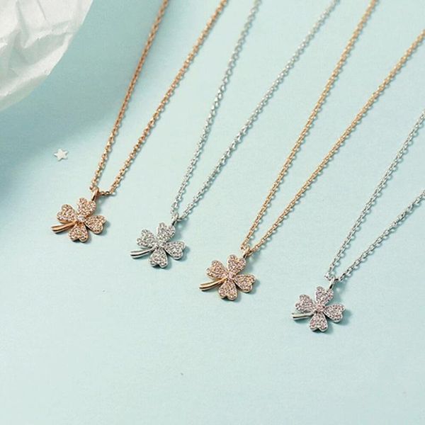 pendant necklaces kofsac romantic lucky clover silver color women zircon pink rose gold jewelry girl valentine's day accessories
pendant necklaces kofsac romantic lucky clover silver color women zircon pink rose gold jewelry girl valentine's day accessories