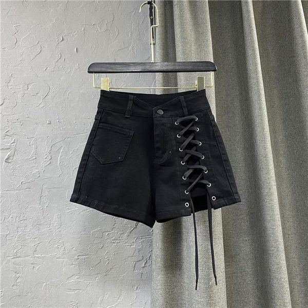 women's jeans 2021 summer pants lace-up high waist black denim shorts all-match casual short student street, Blue
women's jeans 2021 summer pants lace-up high waist black denim shorts all-match casual short student street, Blue