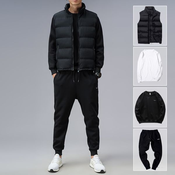autumn and winter vt three piece wear 2021 trend thickened men's sports leisure bodysuit set, Black
autumn and winter vt three piece wear 2021 trend thickened men's sports leisure bodysuit set, Black