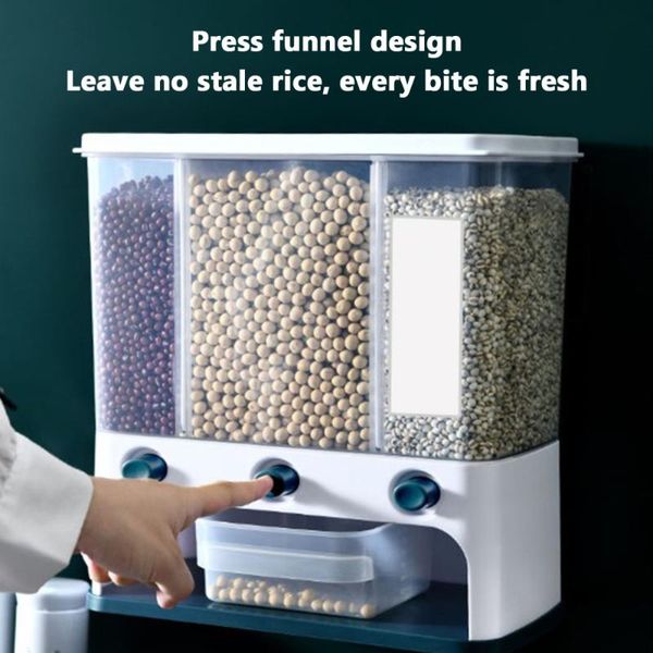 storage bottles & jars 10l wall-mounted dry dispenser grain rice bucket tank organizer kitchen box cereal container
storage bottles & jars 10l wall-mounted dry dispenser grain rice bucket tank organizer kitchen box cereal container