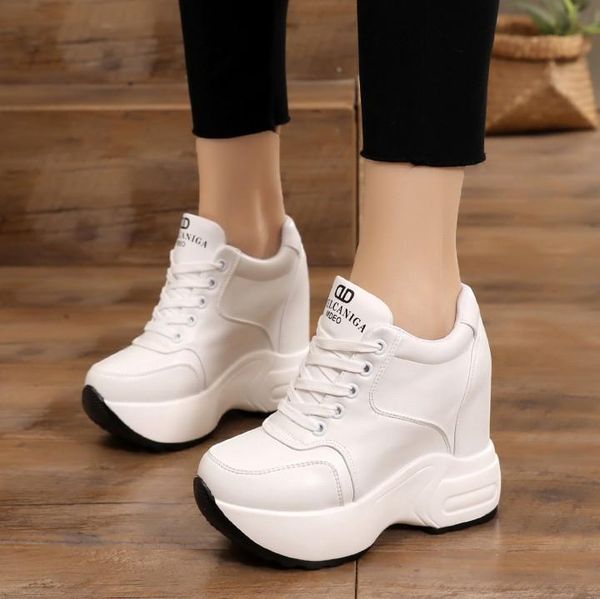 dress shoes 2021 autumn women casual platform sneakers woman thick sole breathable pu leather wedges white, Black
dress shoes 2021 autumn women casual platform sneakers woman thick sole breathable pu leather wedges white, Black