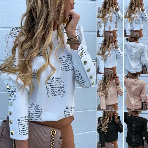 women's hoodies & sweatshirts 2021work wear women blouses long sleeve back metal buttons shirt casual o neck printed plus size fall bl, Black
women's hoodies & sweatshirts 2021work wear women blouses long sleeve back metal buttons shirt casual o neck printed plus size fall bl, Black