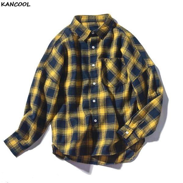 kancool men shirts plaid casual long-sleeve chic ins simple fashion leisure korean retro mens harajuku new men clothing, White;black
kancool men shirts plaid casual long-sleeve chic ins simple fashion leisure korean retro mens harajuku new men clothing, White;black