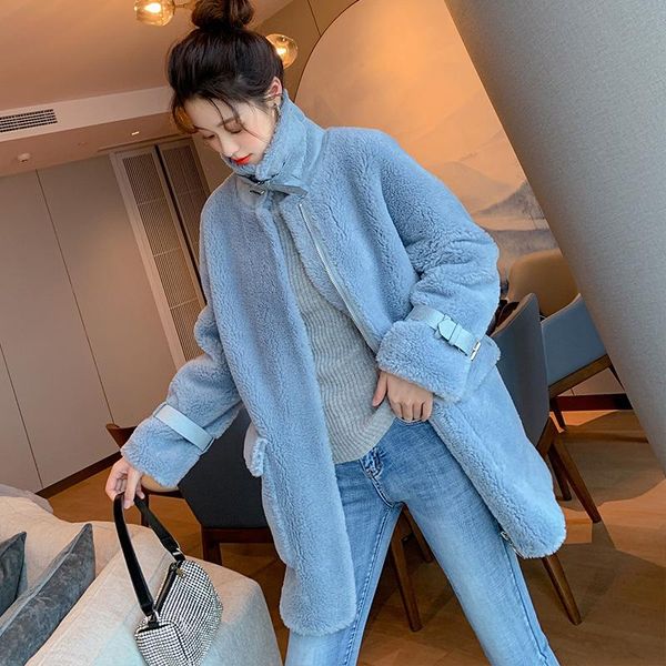 women's fur & faux winter real autumn coat female clothes 2021 korean sheep shearing coats vintage wool jacket warm hiver s1971, Black
women's fur & faux winter real autumn coat female clothes 2021 korean sheep shearing coats vintage wool jacket warm hiver s1971, Black