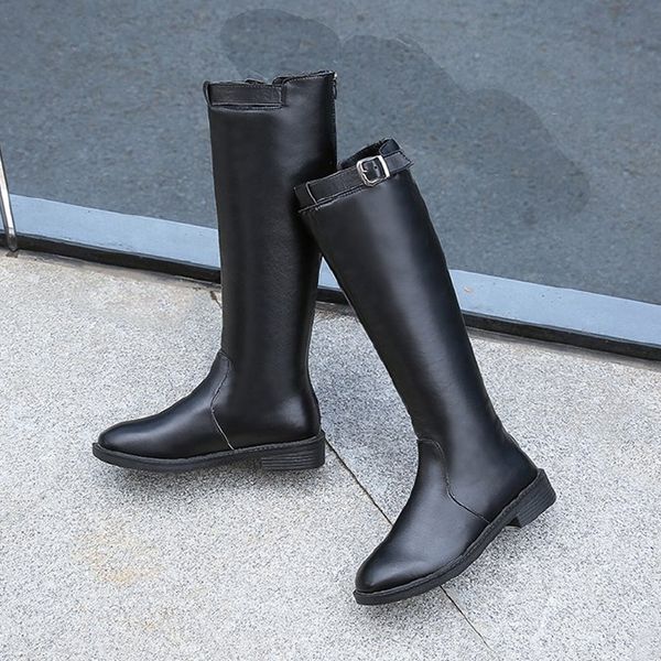 round-toe mid-heel return retro fly high-quality wild fashion was thin buckle women's belt boots lining in plutonium shoes u7zs, Black
round-toe mid-heel return retro fly high-quality wild fashion was thin buckle women's belt boots lining in plutonium shoes u7zs, Black