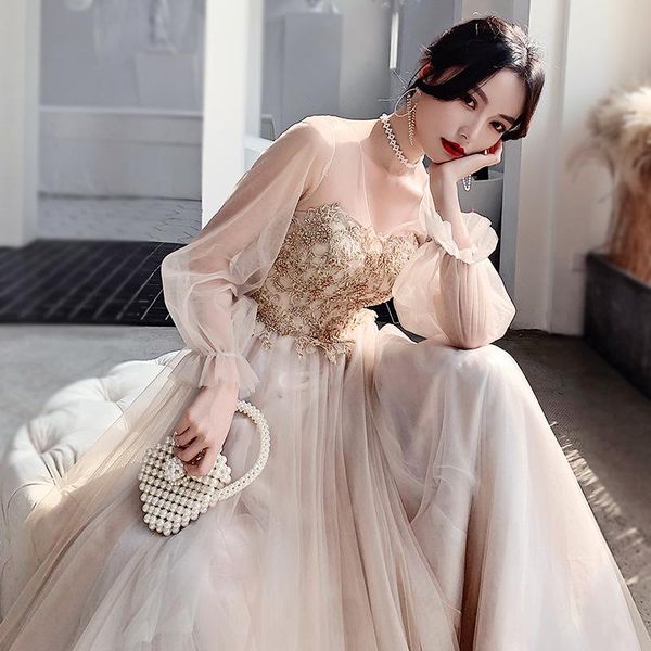 ethnic clothing temperament v-neck evening party dress long sleeve celebrity banquet fairy birthday elegant a-line prom, Red
ethnic clothing temperament v-neck evening party dress long sleeve celebrity banquet fairy birthday elegant a-line prom, Red