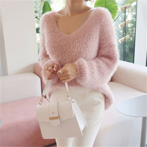 2021 new autumn winter women's v-neck sweaters loose casual fashionable korean style ladies fashion pullover xvj8, White;black
2021 new autumn winter women's v-neck sweaters loose casual fashionable korean style ladies fashion pullover xvj8, White;black