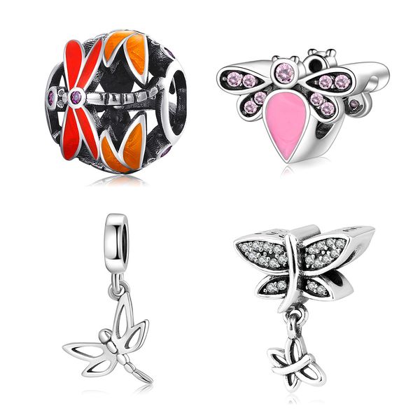 summer insect dragonfly beaded pendant 925 sterling silver loose bead bracelet diy silver jewelry beads
summer insect dragonfly beaded pendant 925 sterling silver loose bead bracelet diy silver jewelry beads
